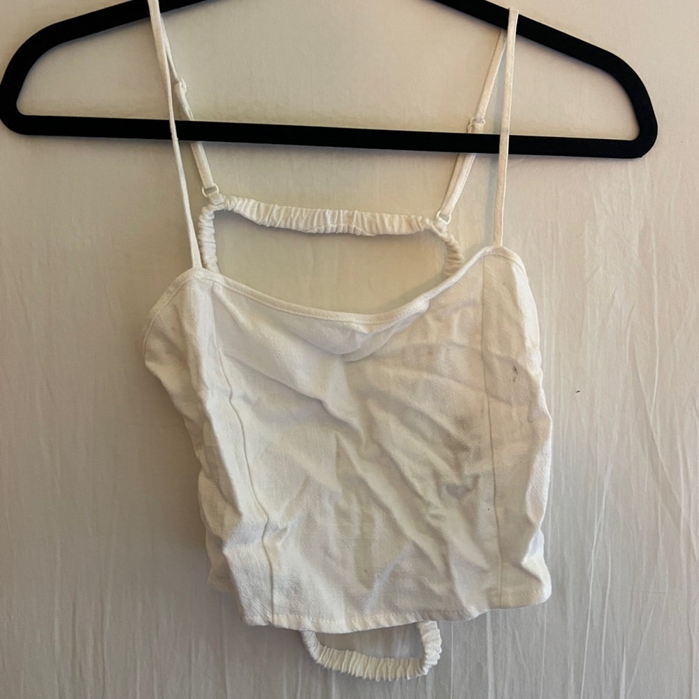 Pacsun white crop top